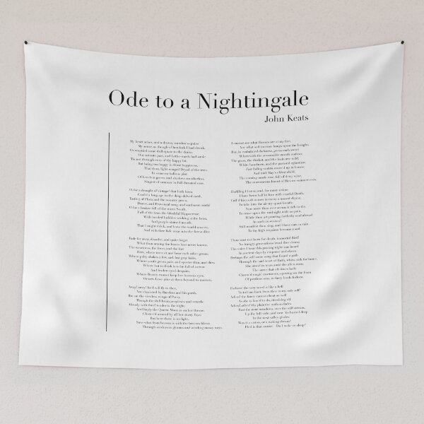 Item preview, Ode to a Nightingale by John Keats designed and sold by wisemagpie.