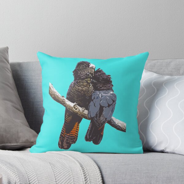 Item preview, Red Tailed Black Cockatoo Couple by Christine Chester designed and sold by cschester4.