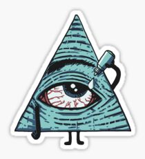 Illuminati Are Baked Sticker