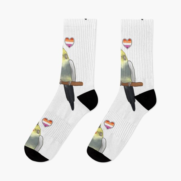 Item preview, Lesbian Cuddling Cockatiels designed and sold by AdoraBirdArt.