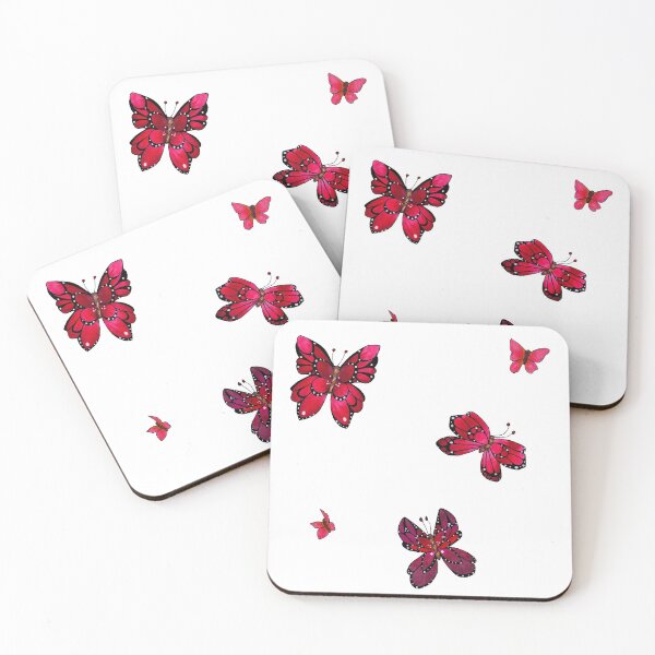 Item preview, Five Red Butterflies designed and sold by AvalonUnmuzzled.