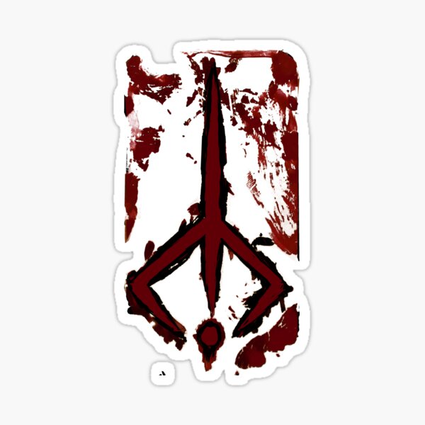 Bloodborne Hunters Sign Sticker For Sale By PickleWarrior Redbubble   St,small,507x507 Pad,600x600,f8f8f8.u2 