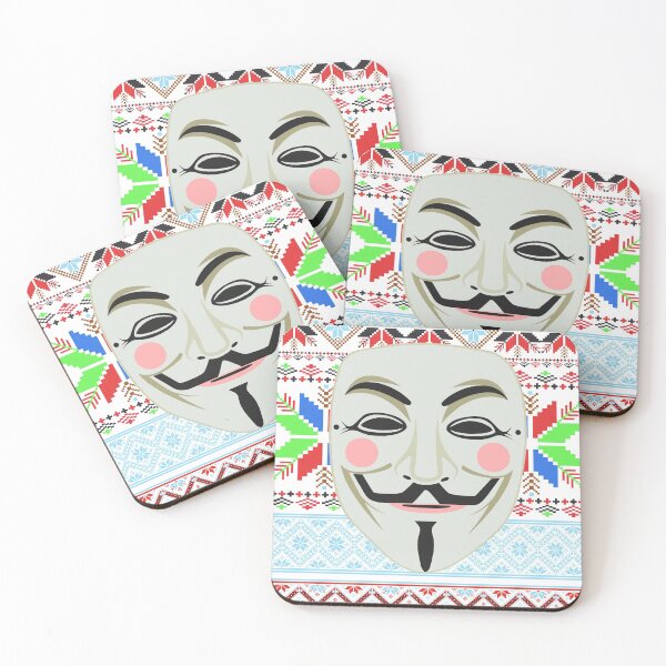 Item preview, Anonymous Mask Christmas Jumper Style Hacker Protest Million Mask March Freedom Design designed and sold by KayelBee.