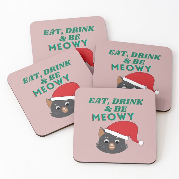 Item preview, Eat, Drink and Be Meowy  designed and sold by SunfullyYours.