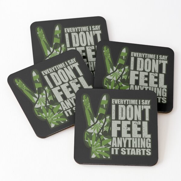Item preview, Funny Weed Marijuana Peace Sign Get High Feel Good designed and sold by Nikkidesaeger.