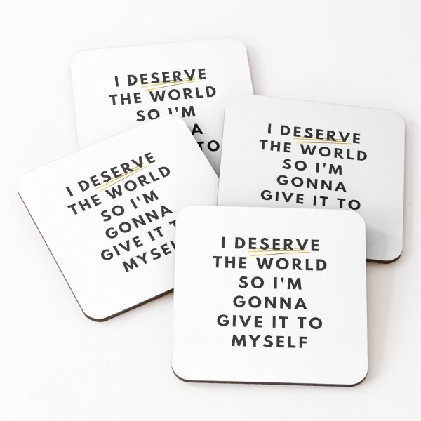 Item preview, I deserve the world so I'm gonna give it to myself Minimalist Girl Boss Quote by MNMLworks designed and sold by MNMLworks.