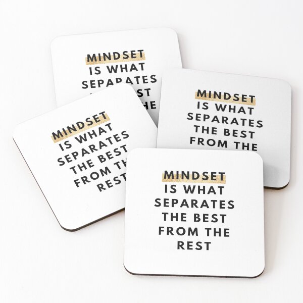 Item preview, Mindset is what separates the best from the rest Minimalist Girl Boss Quote by MNMLworks designed and sold by MNMLworks.