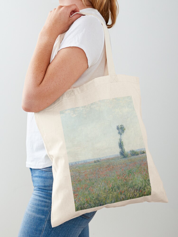 Claude Monet Tote Bag Monet Bag Poppy Field Tote Bag 