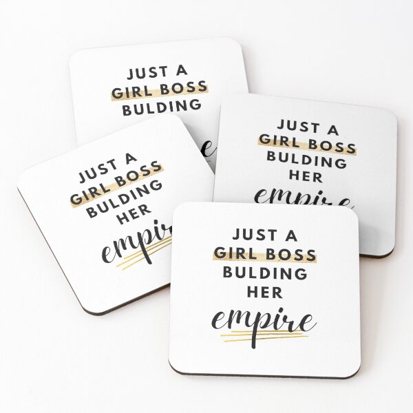 Item preview, Just a girl boss building her empire Minimalist Quote by MNMLworks designed and sold by MNMLworks.