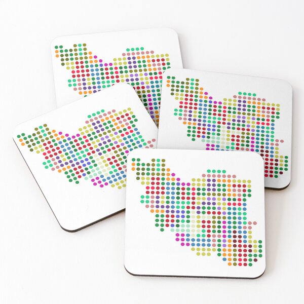 Item preview, Dotted Iran Map designed and sold by amision.