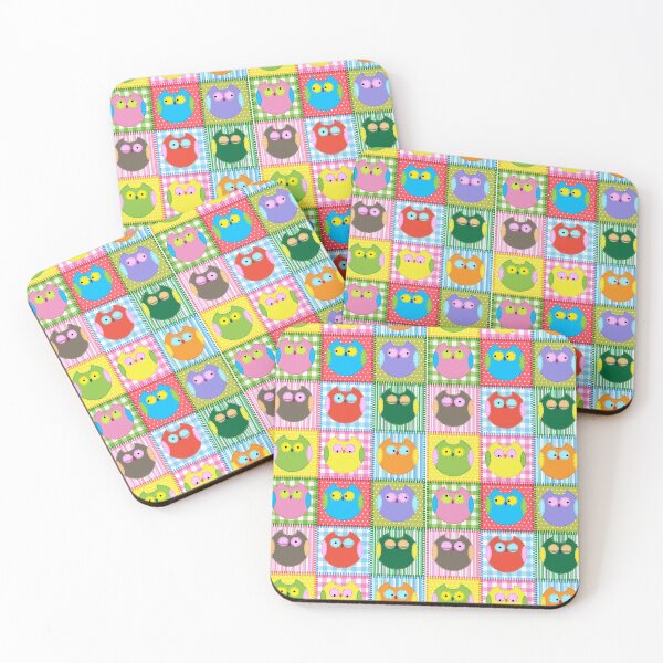 Item preview, Colorful Patchwork Owls designed and sold by cgroenewald.