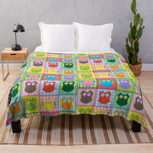 Item preview, Colorful Patchwork Owls designed and sold by cgroenewald.