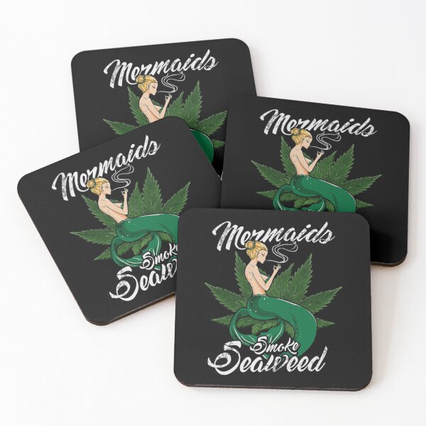 Item preview, Mermaids Smoke Seaweed Cannabis Marijuana Weed 420 designed and sold by Nikkidesaeger.