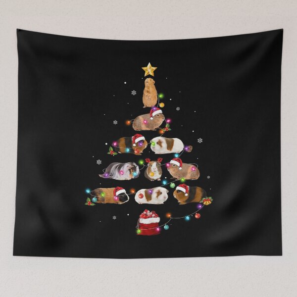 Item preview, Funny Santa Guinea Pigs Christmas Tree Light Shirt Guinea Pig Pet Xmas Holiday T Shirt designed and sold by tuanitus.