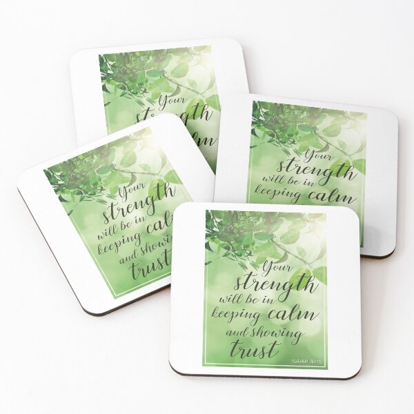 Item preview, JW 2021 Yeartext - Your strength will be in keeping calm and showing trust (Isaiah 30:15) designed and sold by LiliGalerie.