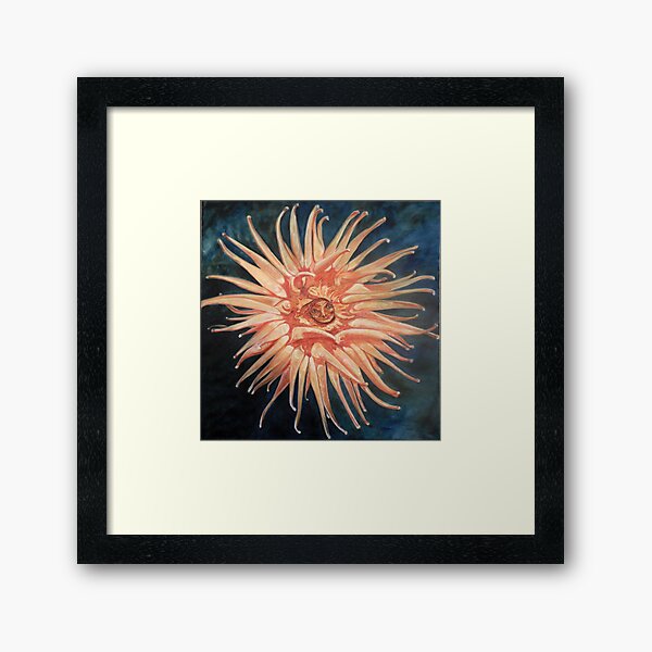 Sea Anenome Rebob Framed Art Print