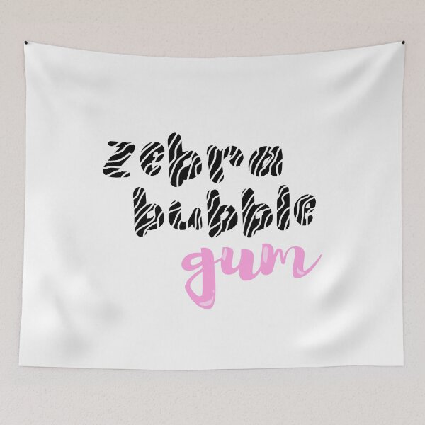 Item preview,  zebra bubble gum,white is the new black designed and sold by amine-HCH.