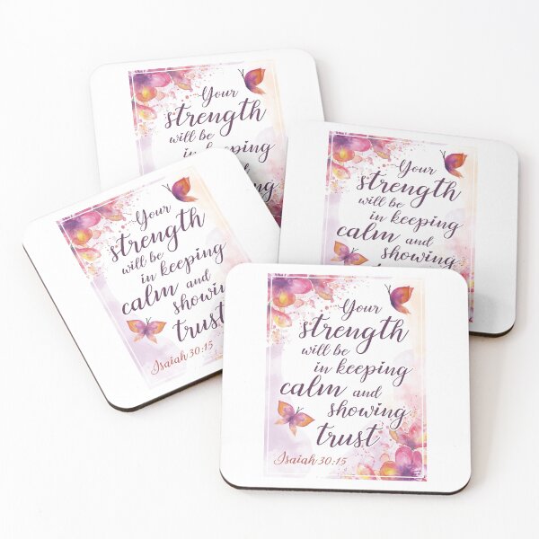 Item preview, JW 2021 Yeartext - Your strength will be in keeping calm and showing trust (Isaiah 30:15) designed and sold by LiliGalerie.