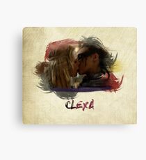 Clexa - The 100 - Brush Kiss Canvas Print