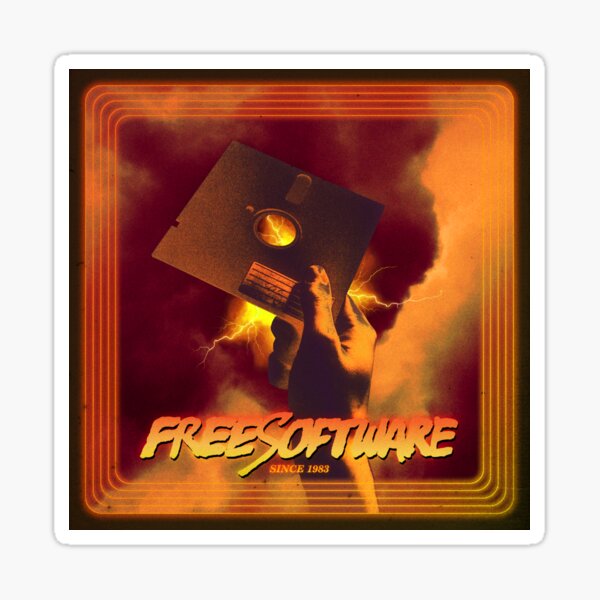 Free Software since 1983 Sticker