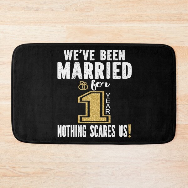 Item preview, We've Been Married For 1 Year Nothing Scares Us Couples print designed and sold by Grabitees.