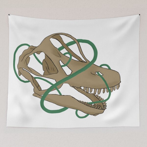 Item preview, Brachiosaurus skull with vines designed and sold by Dawnfeather.