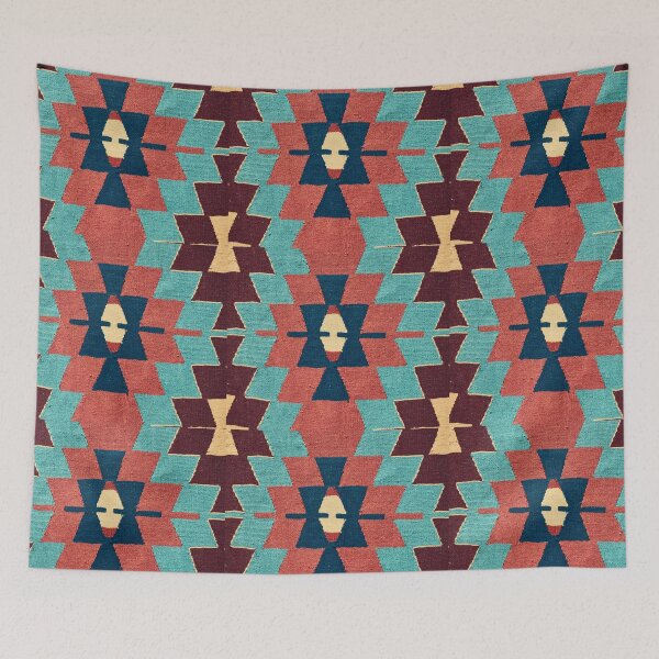 Item preview, Vintage Turkish Carpet Kilim print designed and sold by patternme.
