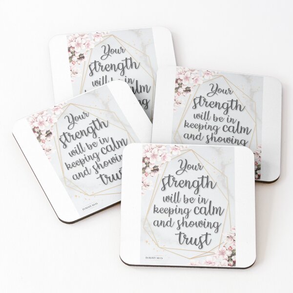 Item preview, JW 2021 Yeartext - Your strength will be in keeping calm and showing trust (Isaiah 30:15) designed and sold by LiliGalerie.