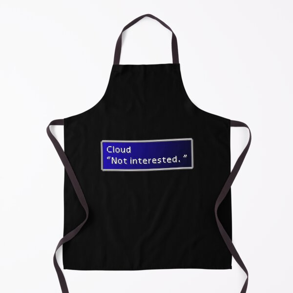 Item preview, Not Interested - Cloud Strife Dialogue Box designed and sold by MogsterMemes.