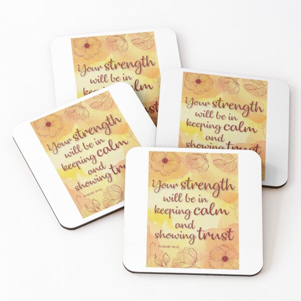 Item preview, JW 2021 Yeartext - Your strength will be in keeping calm and showing trust (Isaiah 30:15) designed and sold by LiliGalerie.