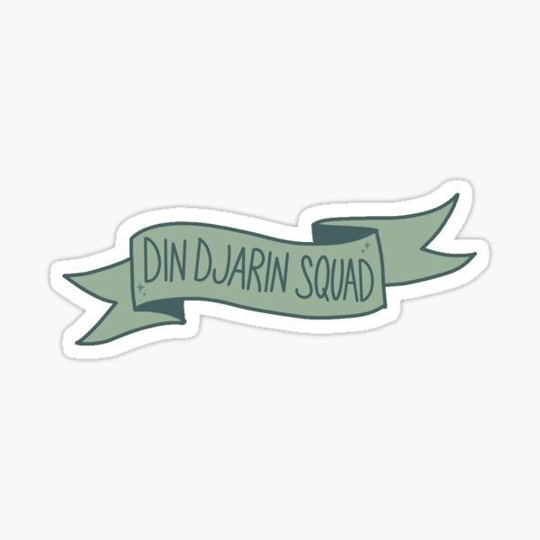 Vista previa del artículo con la obra «Escuadrón Din Djarin», diseñado y vendido por lollythefangirl.