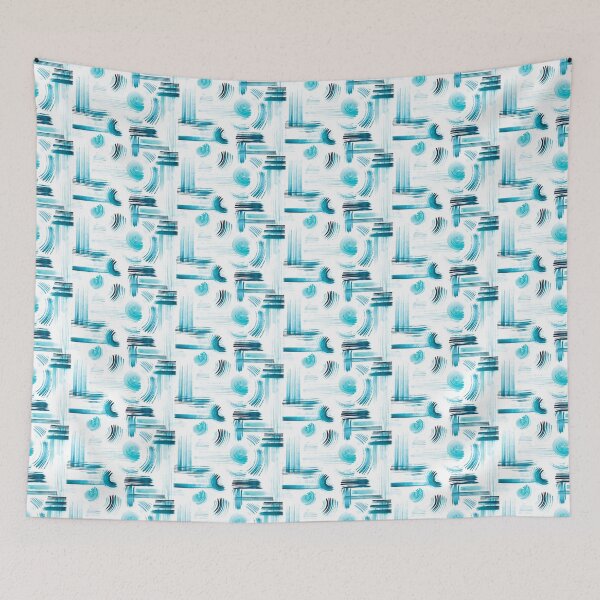 Item preview, Paintbrush abstract pattern designed and sold by tridentfoundry.