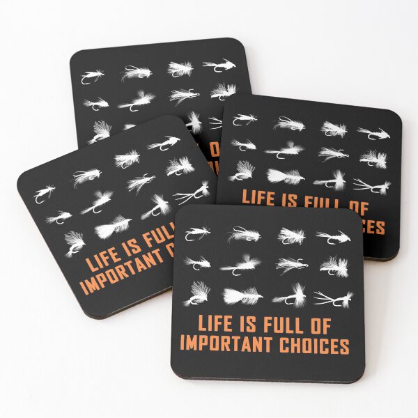 Item preview, Life is full of important choices,gift for fly Fishing lovers designed and sold by Space Art.
