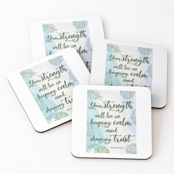 Item preview, JW 2021 Yeartext - Your strength will be in keeping calm and showing trust (Isaiah 30:15) designed and sold by LiliGalerie.