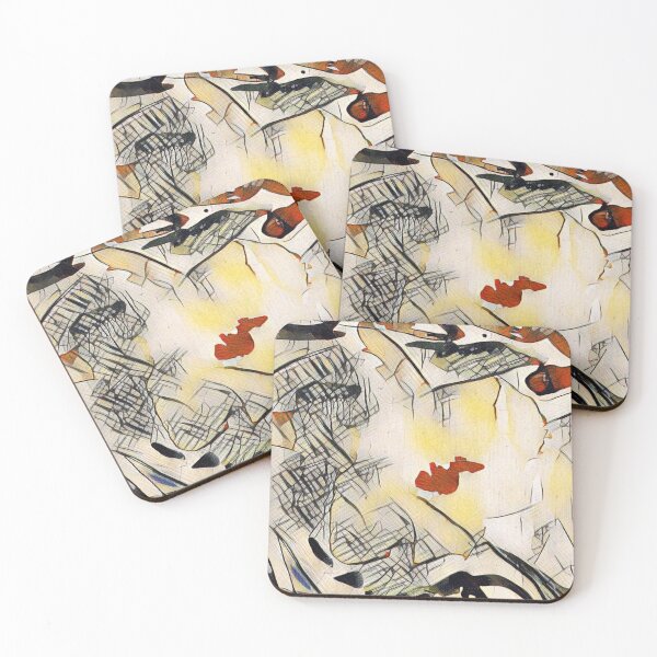 Item preview, Pale Abstract Modern Art Random Pattern for Cushion, Dresses etc designed and sold by KALEIDOSCOPE UK.