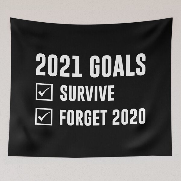 Item preview, 2021 Funny New Year Goals Survive Forget 2020 Gift designed and sold by haselshirt.