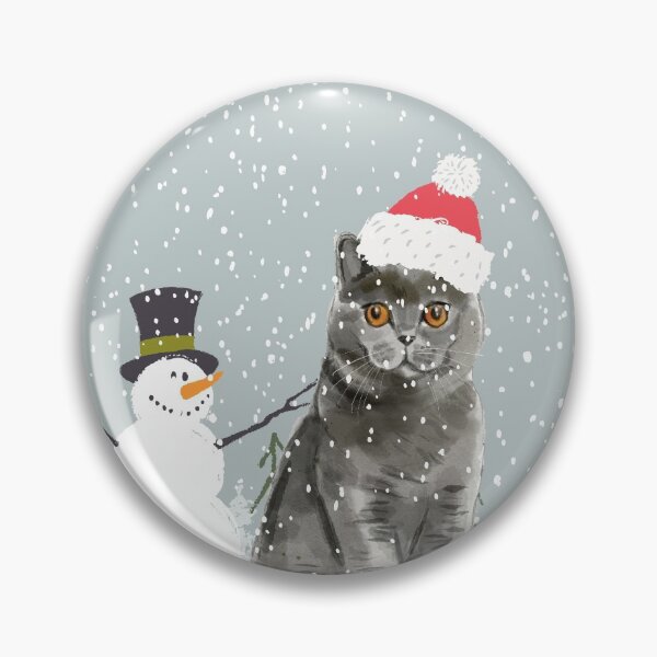 Aperçu de l'œuvre Chat britannique à poil court - Noël créée et vendue par broadmeadow.