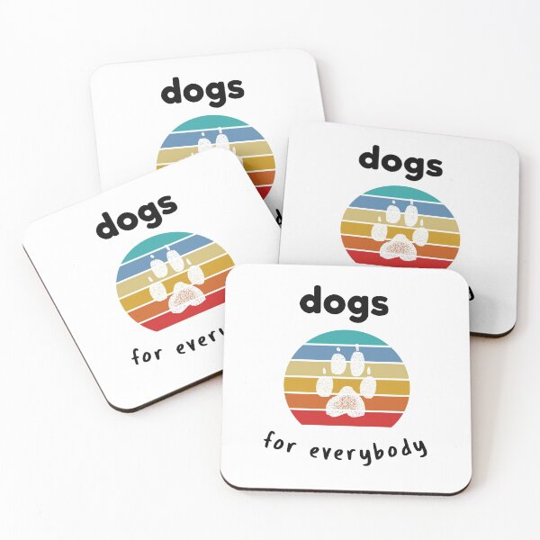 Item preview, Dogs For Everybody Funny Vintage Retro Sunset Paws designed and sold by Scratches Tees.