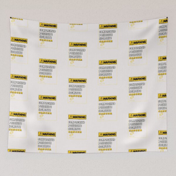 Item preview, WARNING ZODIAC SIGN CANCER designed and sold by GraphicMedia.