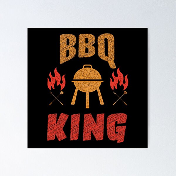 Item preview, BBQ KING design / funny grilling lover / Grill Master BBQ Grilling / barbecue  designed and sold by anodyle.