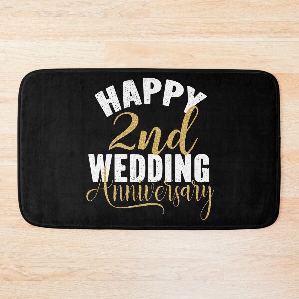 Item preview, Happy 2nd Wedding Anniversary Matching Gift For Couples product designed and sold by Grabitees.