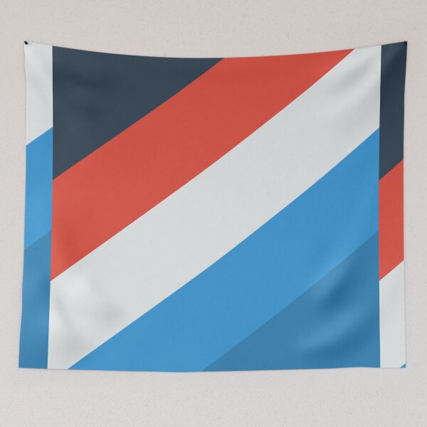 Item preview, Simple blue red white stripes designed and sold by Thecolorschemer.