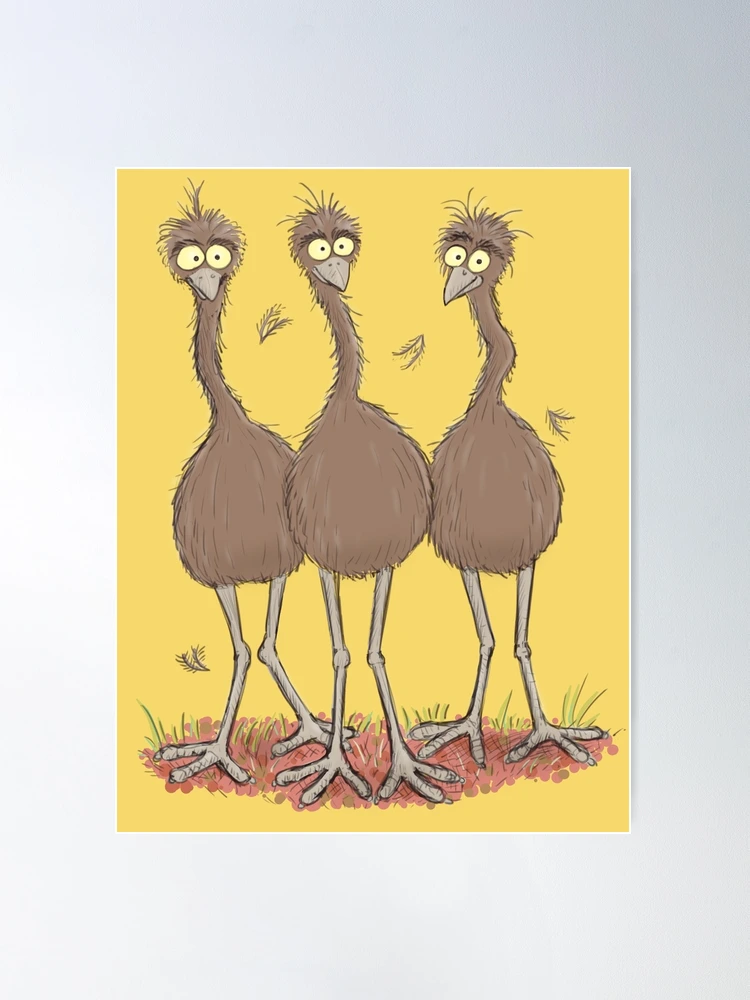 The Blue Emu Framed Art Print by WendyBerry