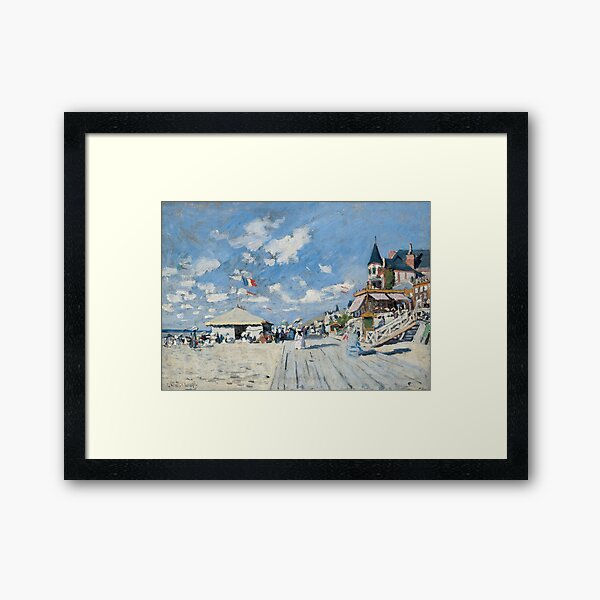 Item preview, Claude Monet - The Boardwalk on the Beach at Trouville (Sur les planches de Trouville) 1870 designed and sold by HistoryRestored.
