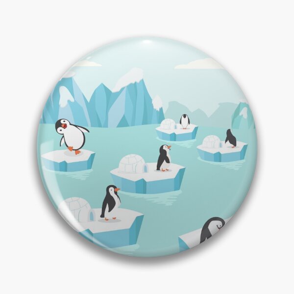 Item preview, Cute Penguins Family Arctic Iceberg Igloos  designed and sold by treasure-crafts.