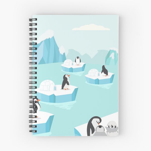 Item preview, Cute Penguins Family Arctic Iceberg Igloos  designed and sold by treasure-crafts.