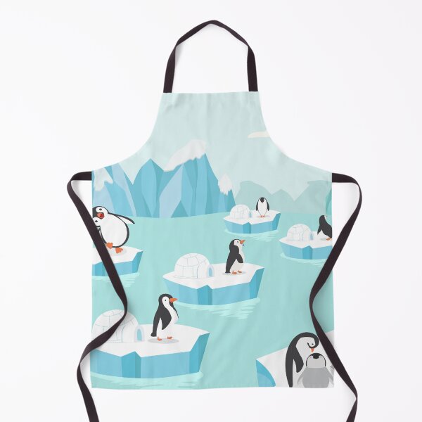 Item preview, Cute Penguins Family Arctic Iceberg Igloos designed and sold by treasure-crafts.