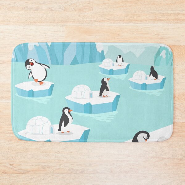 Item preview, Cute Penguins Family Arctic Iceberg Igloos  designed and sold by treasure-crafts.
