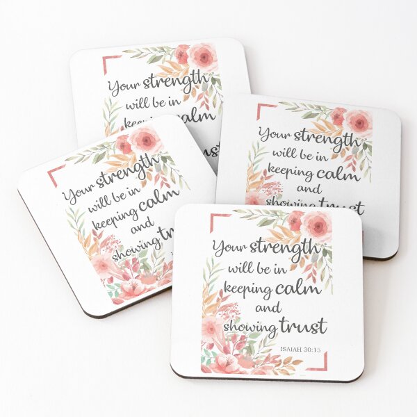 Item preview, JW 2021 Yeartext - Your strength will be in keeping calm and showing trust (Isaiah 30:15) designed and sold by LiliGalerie.