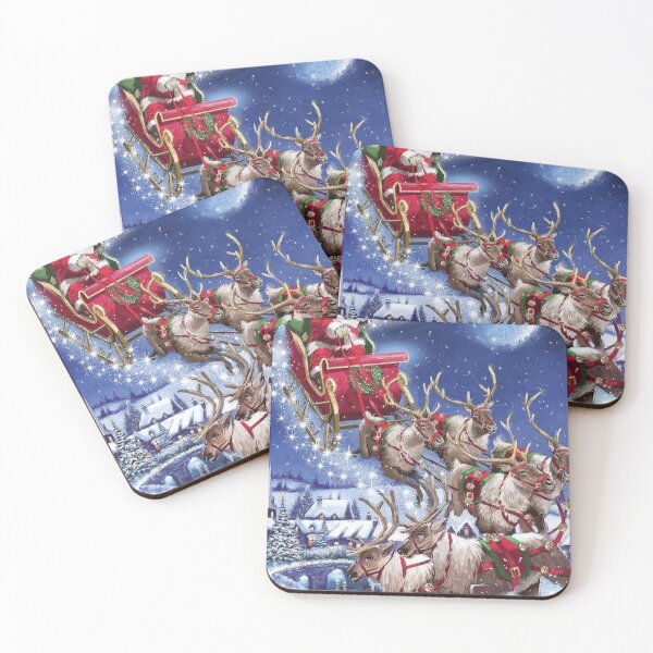 Item preview, Santa Claus Riding On Deer designed and sold by zachan57.